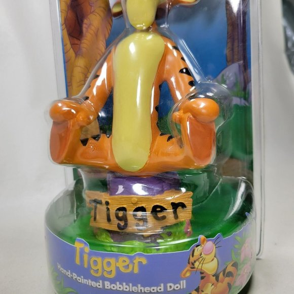 Disney Winnie the Pooh TIGGER Hand Painted 7" Bobblehead Doll Bobble Dobbles - Picture 3 of 9